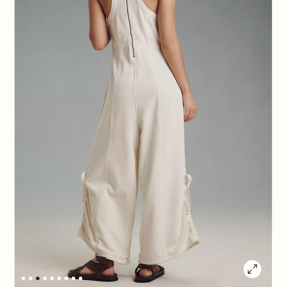 Elegant Cream Jumpsuit - Picture 12 of 13